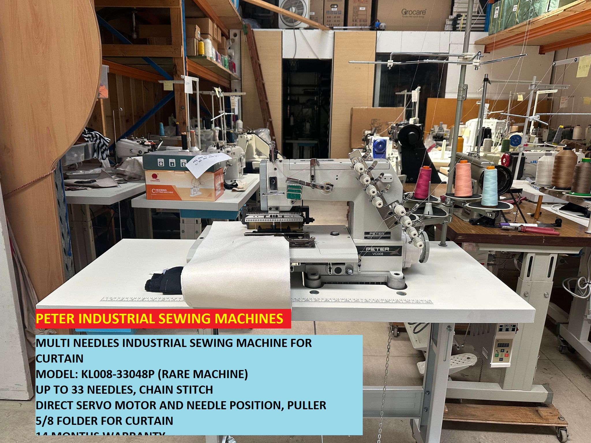 MULTI NEEDLES INDUSTRIAL SEWING MACHINE FOR CURTAIN